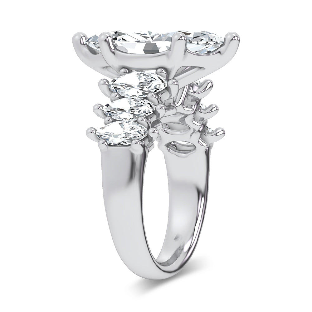 14K 6.90CT Certified Lab Grown Engagement Ring 69739