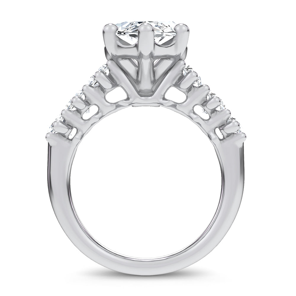 14K 6.90CT Certified Lab Grown Engagement Ring 69739