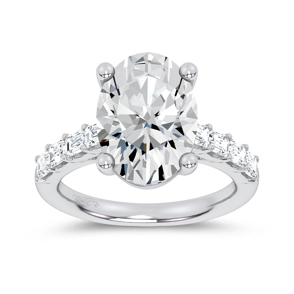 14K 5.72CT Certified Lab Grown Engagement Ring 69753