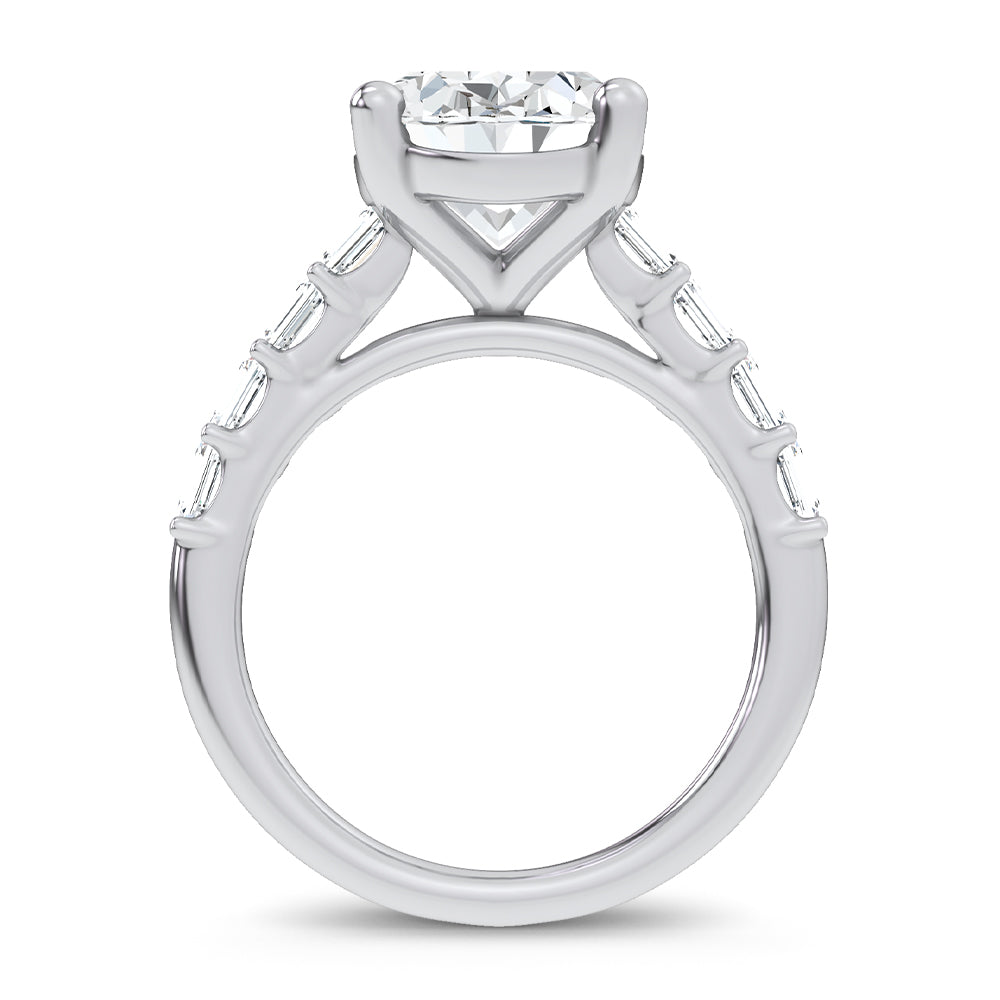 14K 5.72CT Certified Lab Grown Engagement Ring 69753