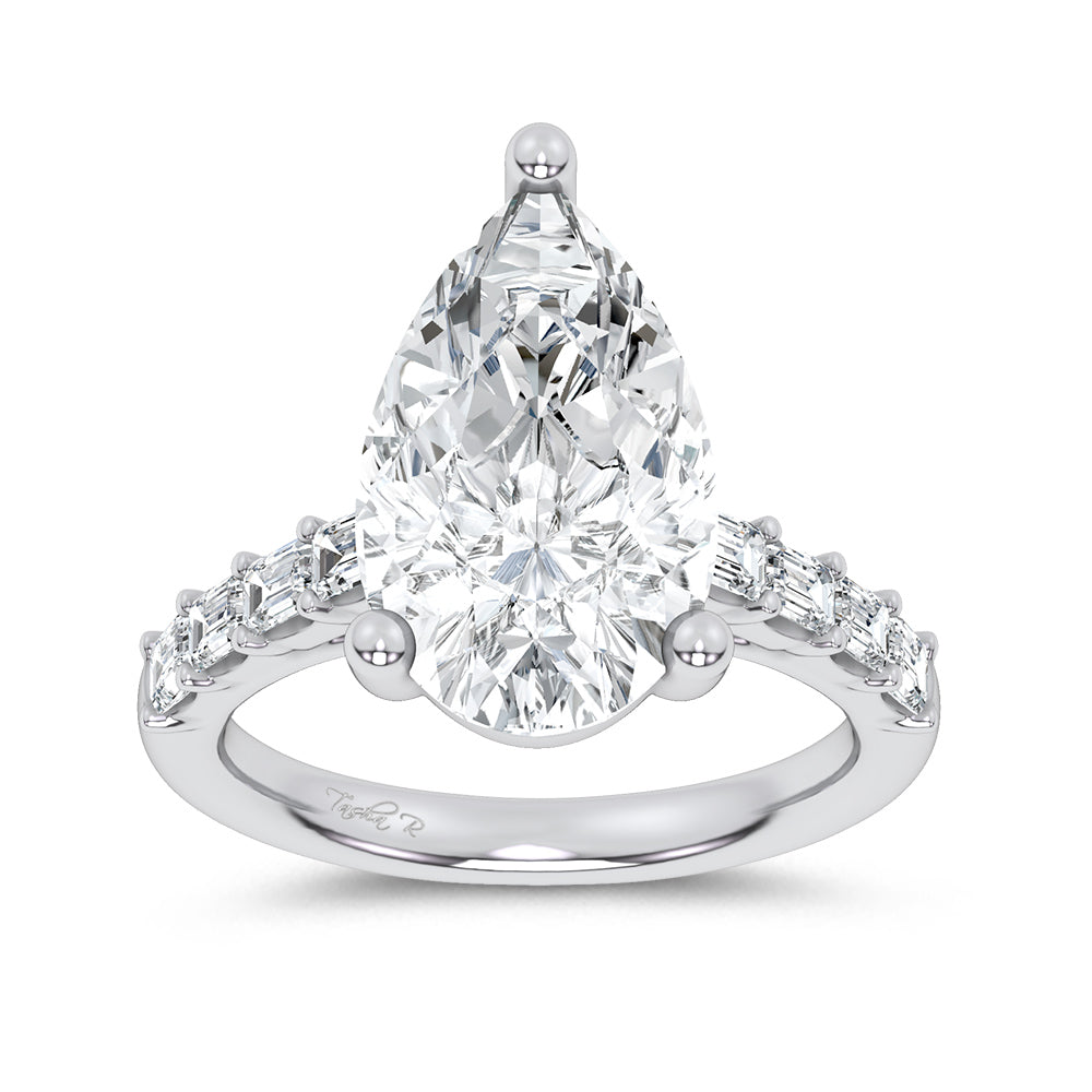14K 5.72CT Certified Lab Grown Engagement Ring 69756