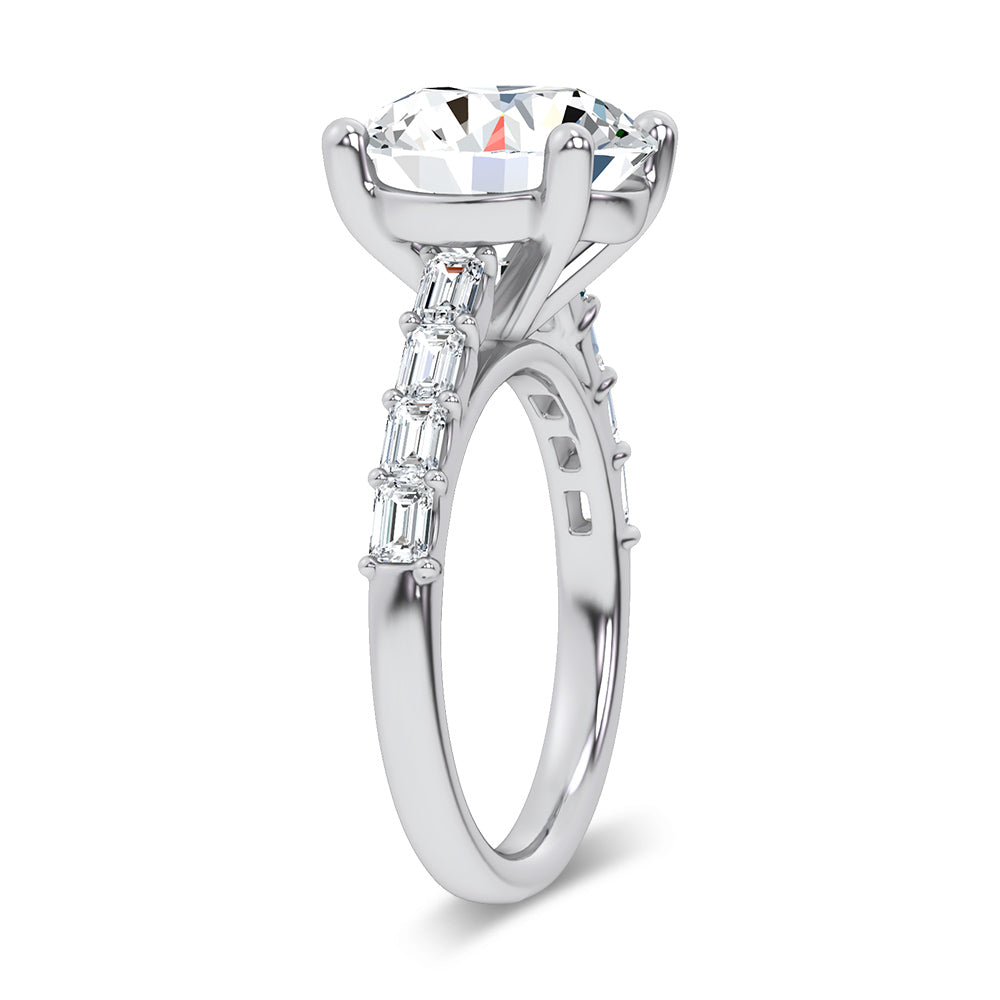14K 5.70CT Certified Lab Grown Engagement Ring 69757