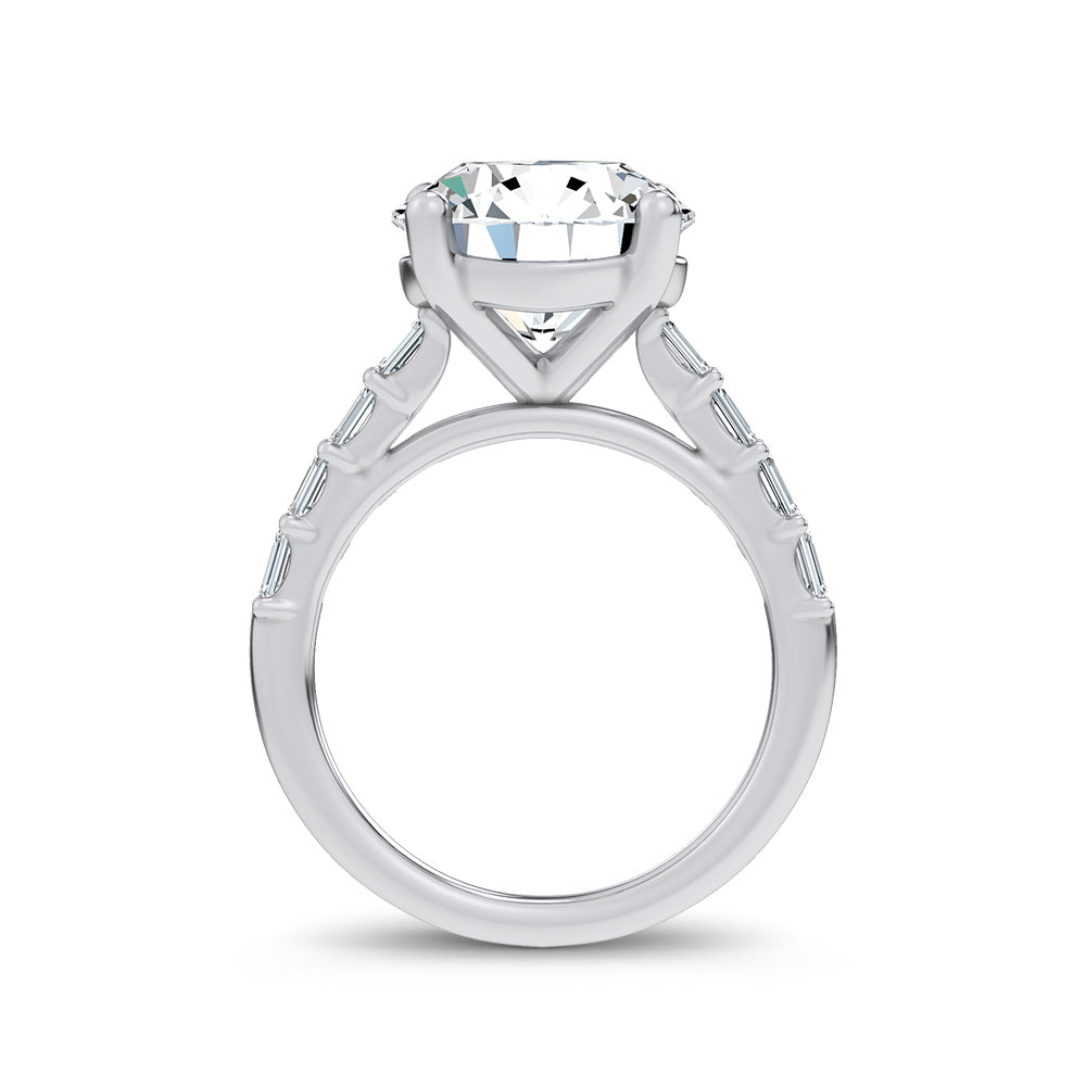 14K 5.70CT Certified Lab Grown Engagement Ring 69757