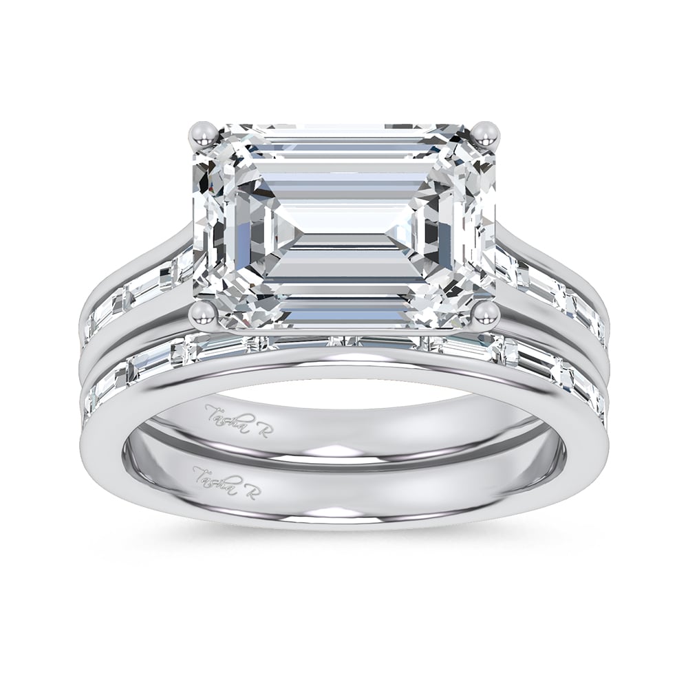 14K 5.72CT Certified Lab Grown Diamond Bridal Set 69758