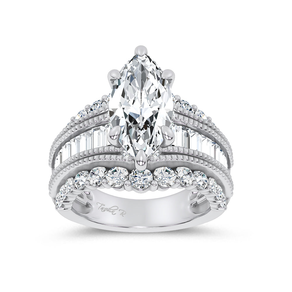 14K 5.72CT Certified Lab Grown Engagement Ring 69763