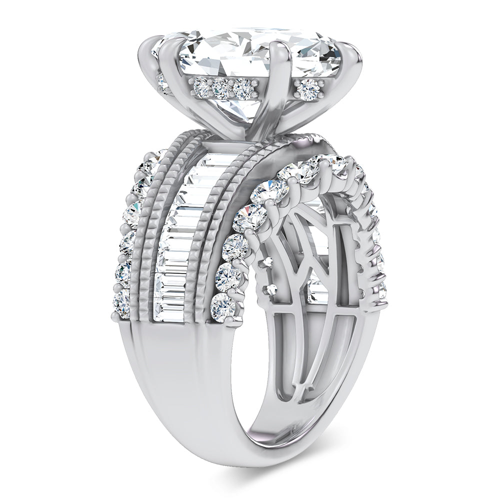 14K 5.72CT Certified Lab Grown Engagement Ring 69763