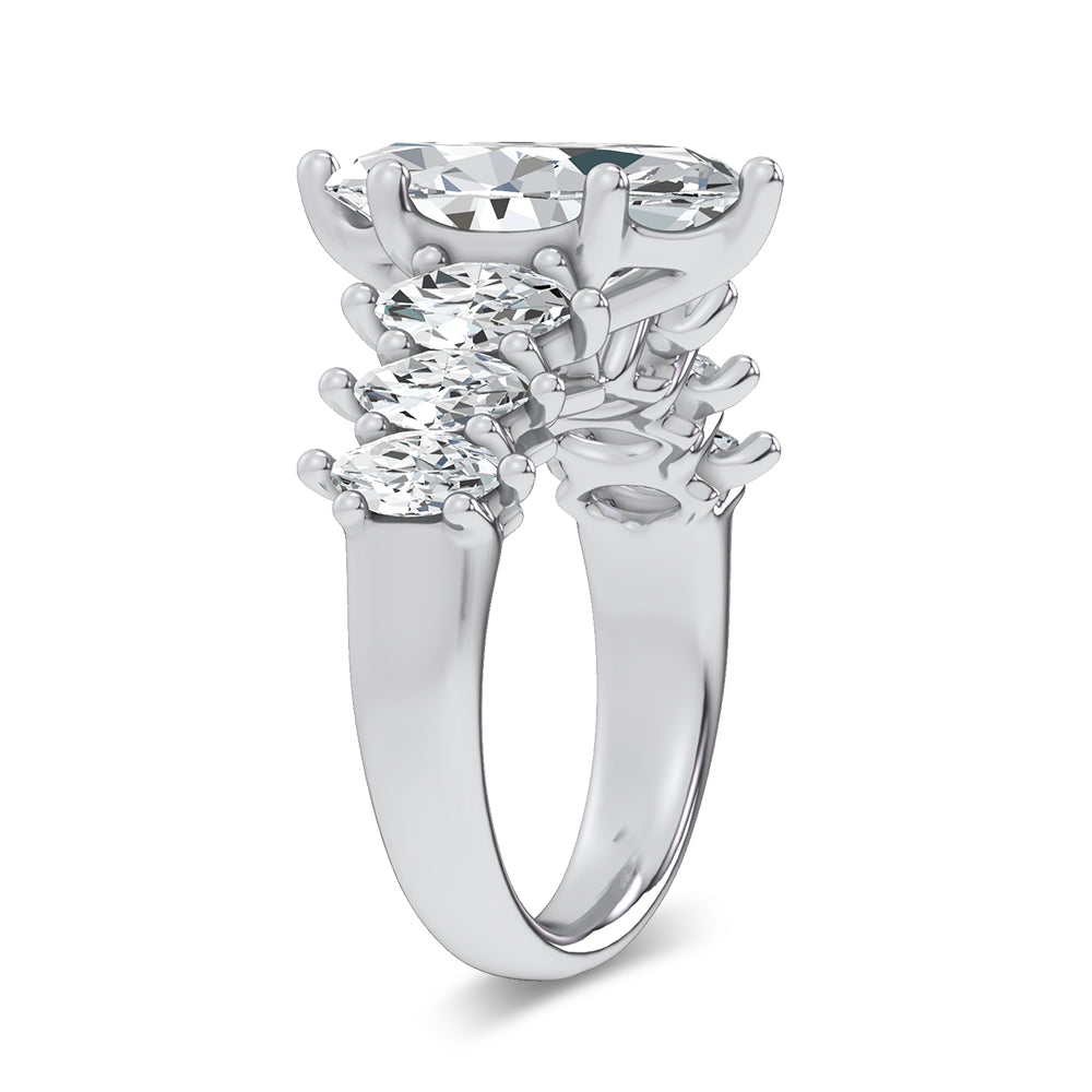 14K 4.56CT Certified Lab Grown Engagement Ring 69766