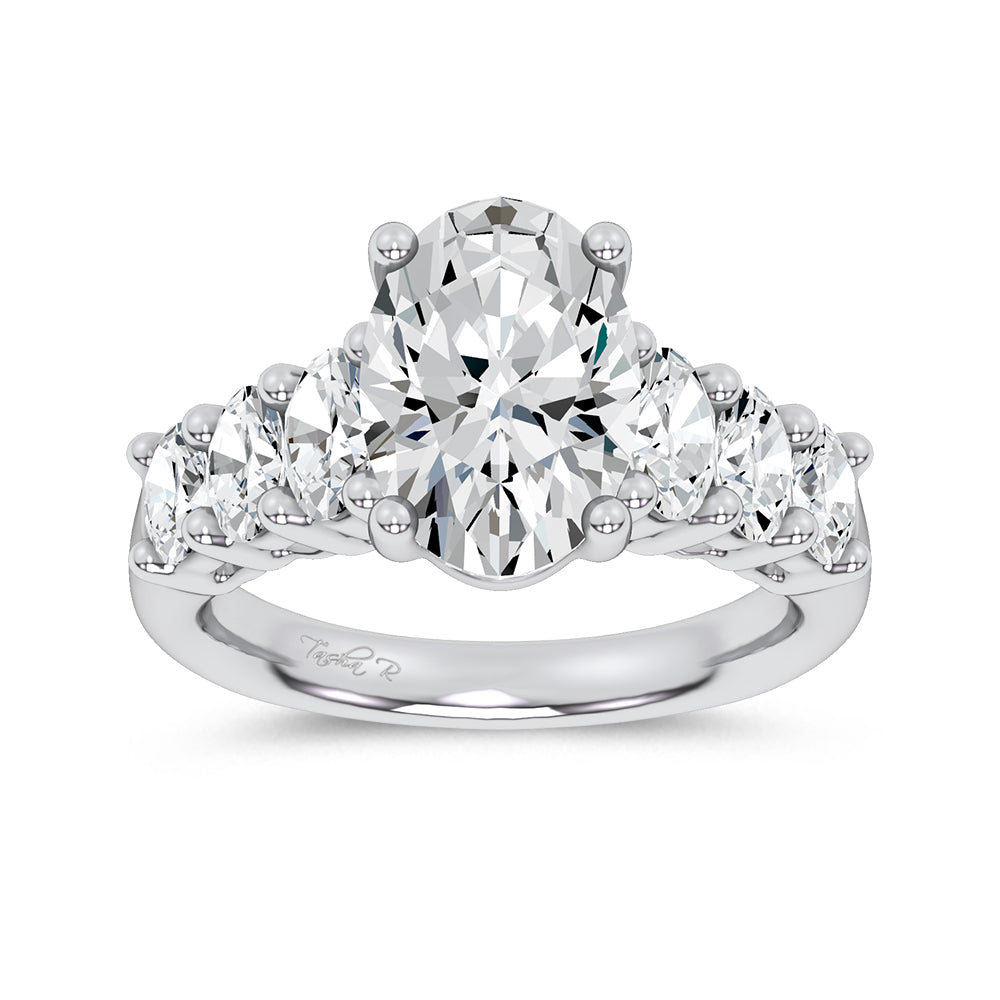 14K 4.06CT Certified Lab Grown Engagement Ring 69773
