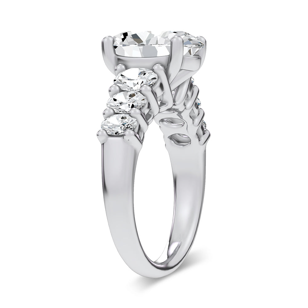 14K 4.06CT Certified Lab Grown Engagement Ring 69773