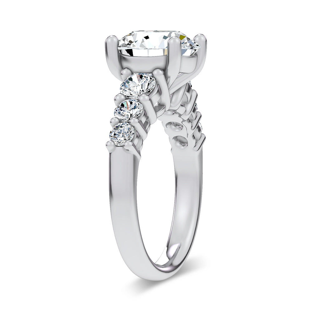 14K 3.93CT Lab Diamond Ring 69775
