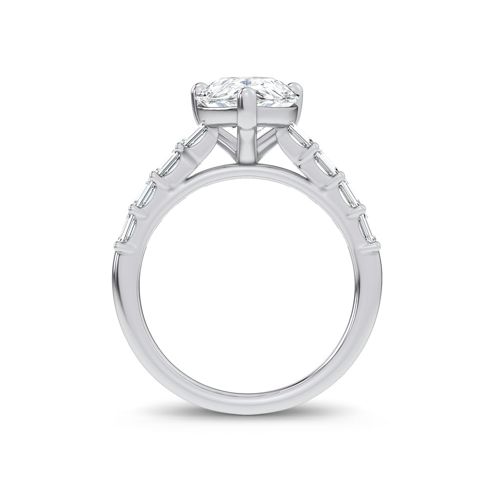 14K 3.64CT Certified Lab Grown Engagement Ring 69787