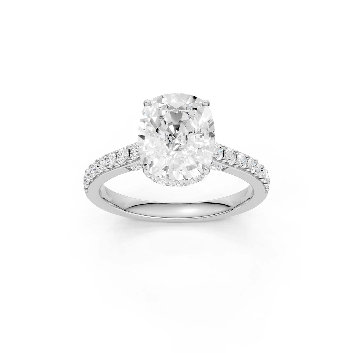 14K 3.50CT Lab Grown Diamond Engagement Ring 69809