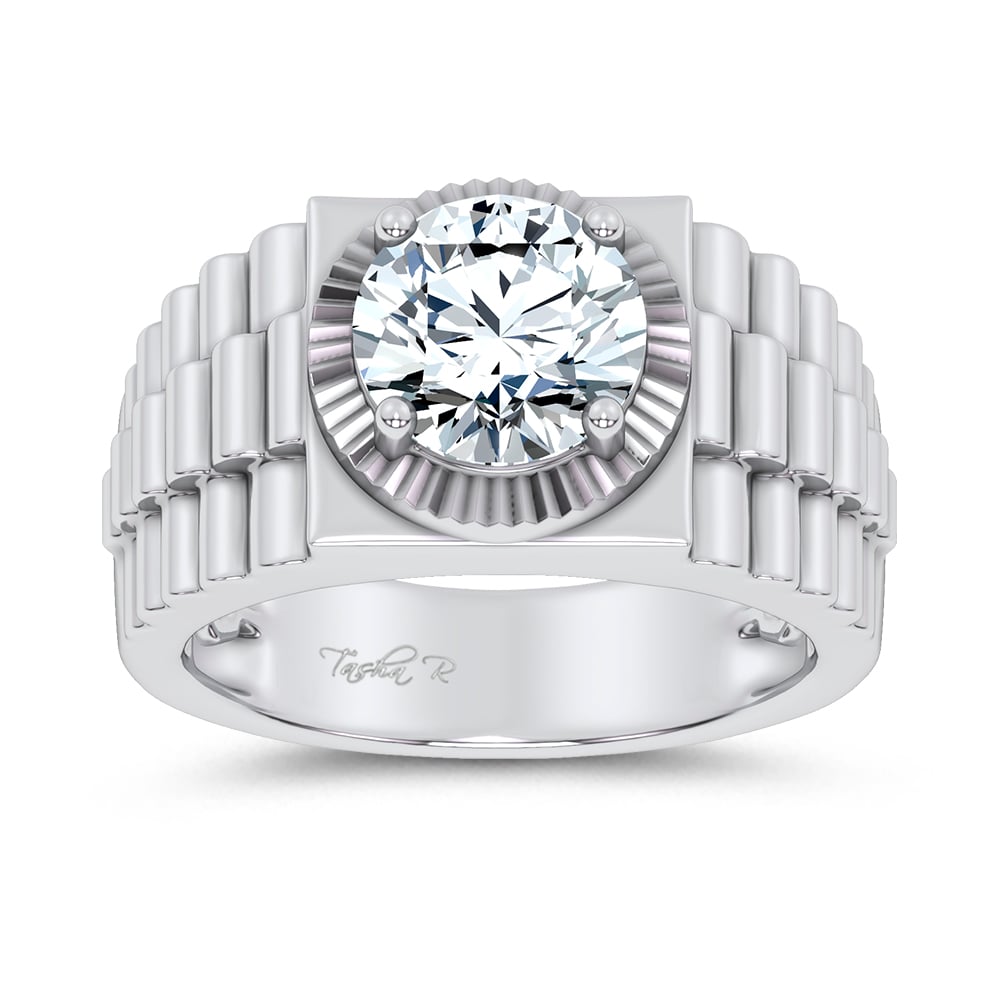 14K 2.00CT Certified Lab Grown Mens Ring 69843