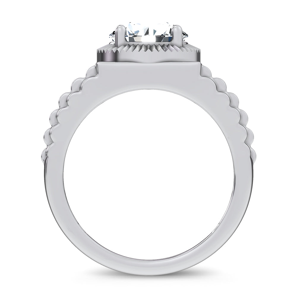 14K 2.00CT Certified Lab Grown Mens Ring 69843