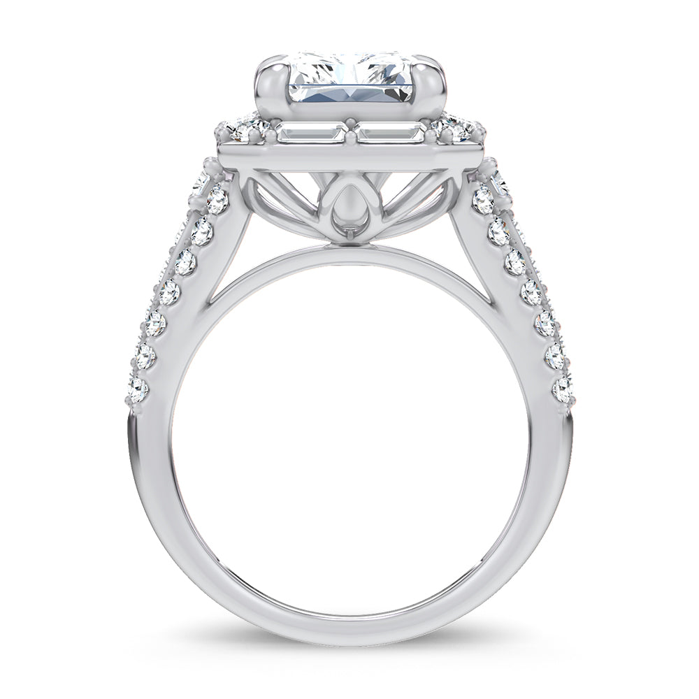 14K 6.60CT Certified Lab Grown Engagement Ring 69969