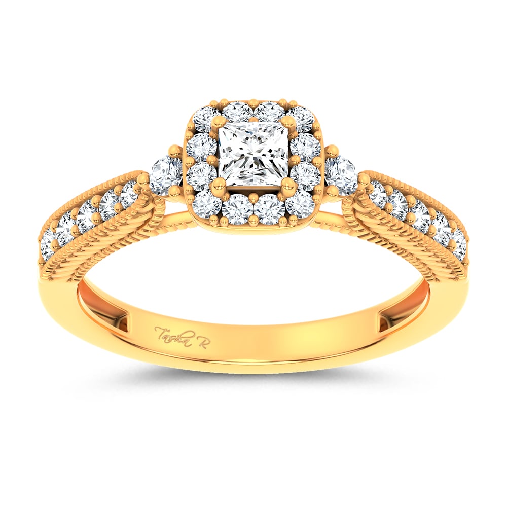14K 0.55CT Certified Lab Grown Promise Ring 70026