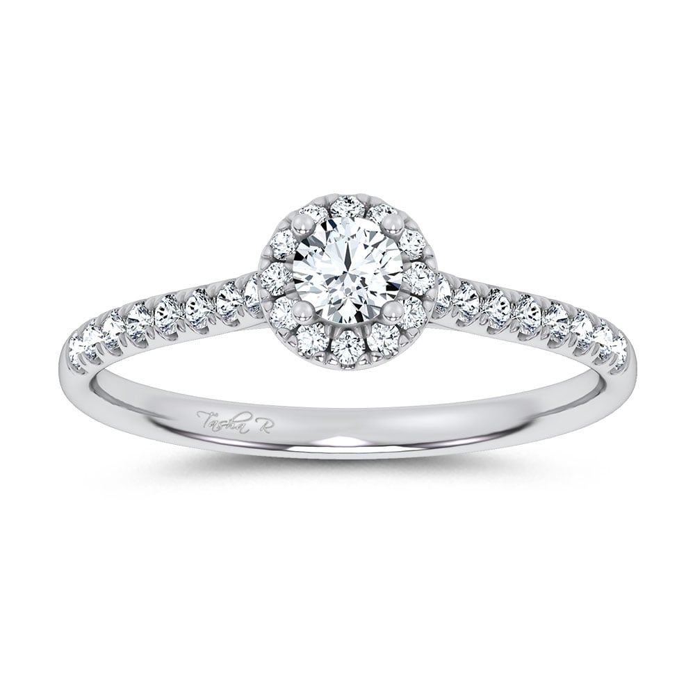 14K 0.40CT Certified Lab Grown Promise Ring 70027