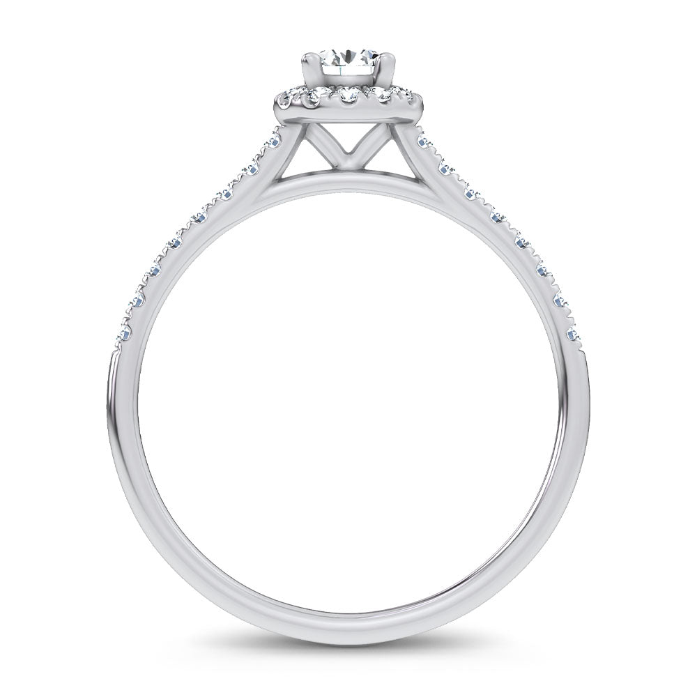 14K 0.40CT Certified Lab Grown Promise Ring 70027