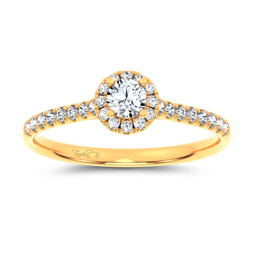 14K 0.40CT Certified Lab Grown Promise Ring 70028