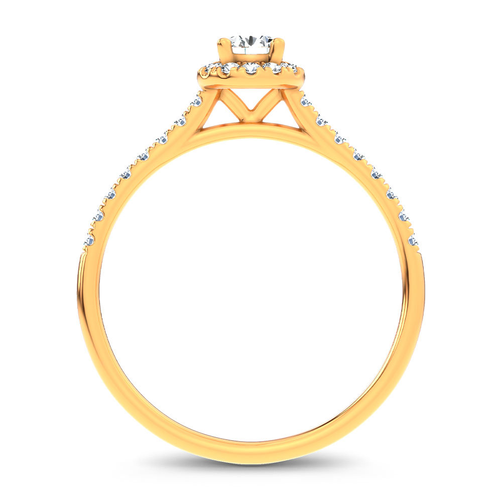 14K 0.40CT Certified Lab Grown Promise Ring 70028