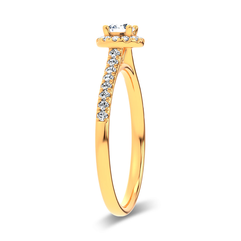 14K 0.40CT Certified Lab Grown Promise Ring 70028