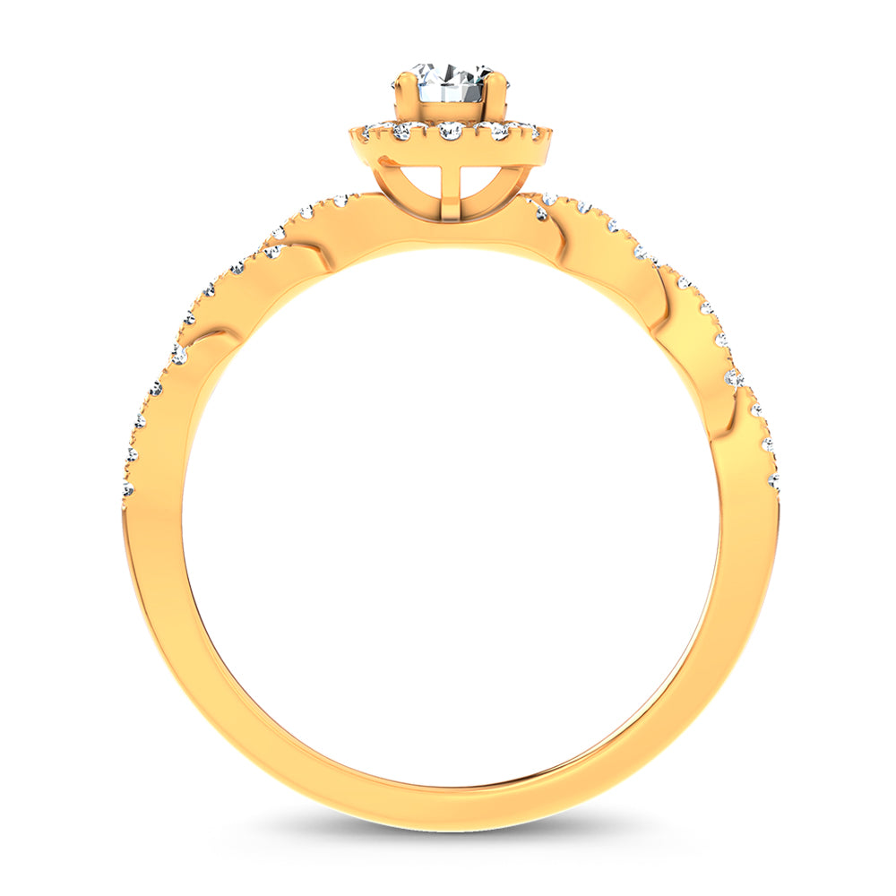 14K 0.33CT Certified Lab Grown Ring 70108
