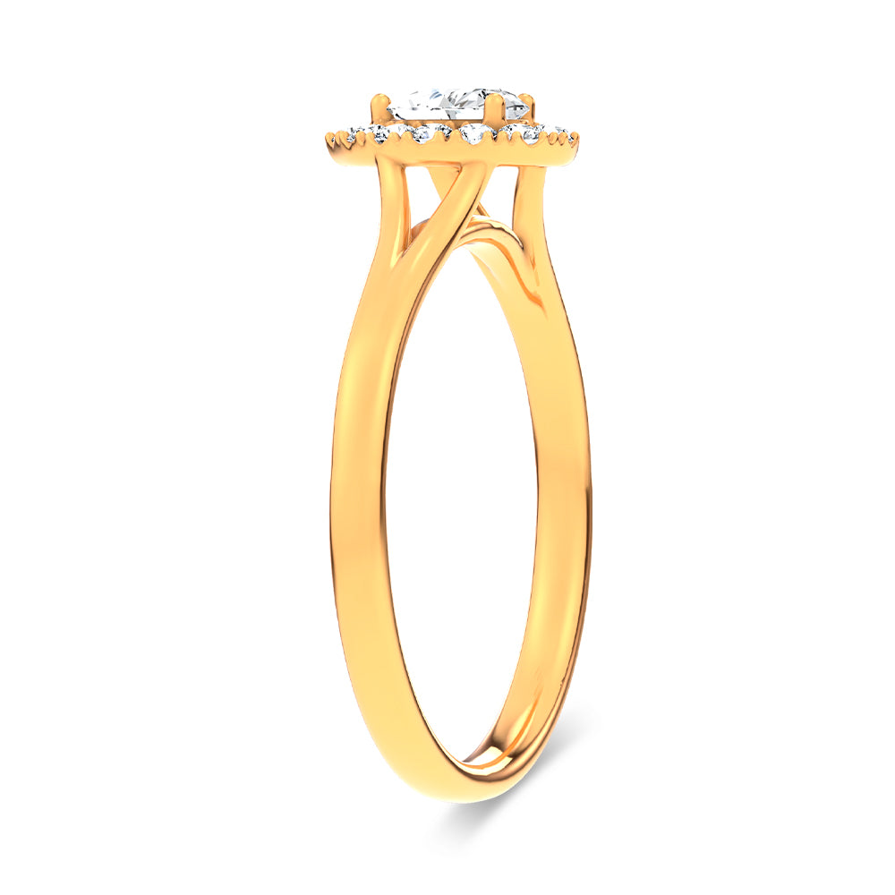 14K 0.33CT Certified Lab Grown Ring 70131
