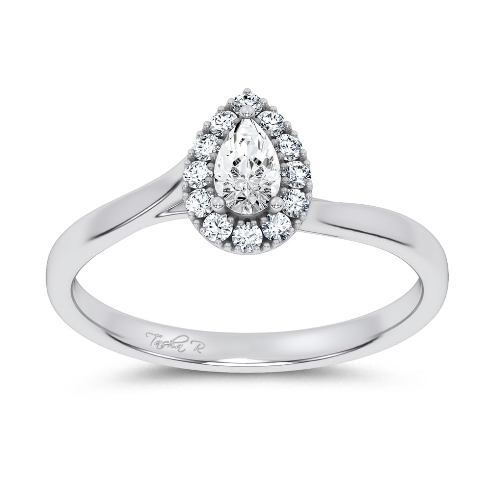 14K 0.33CT Certified Lab Grown Promise Ring 70132