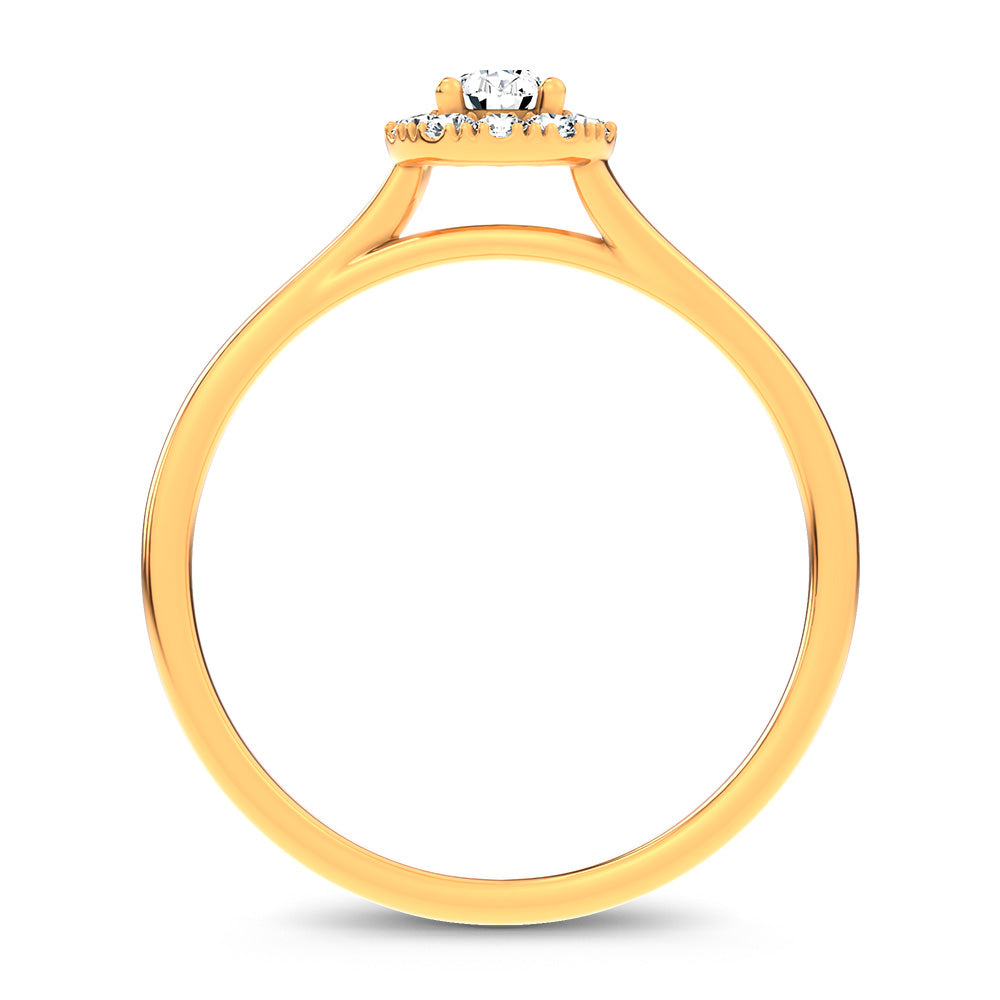 14K 0.33CT Certified Lab Grown Promise Ring 70133