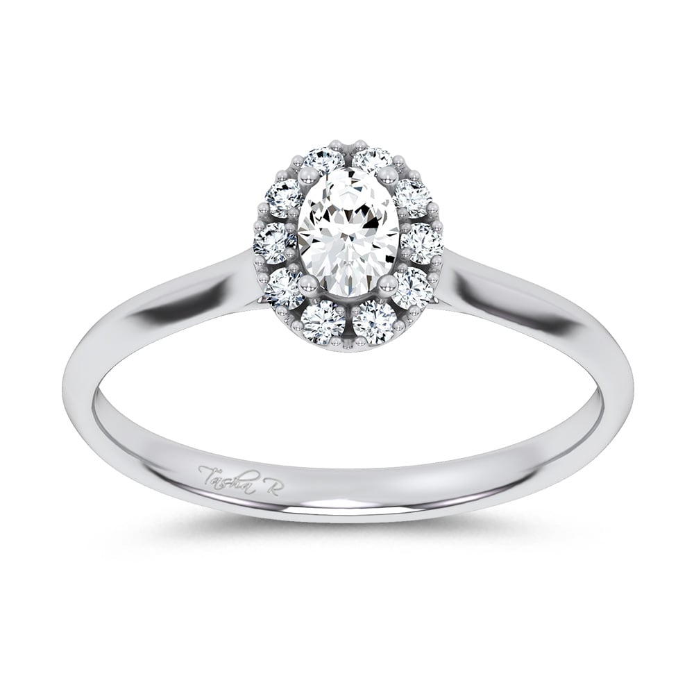 14K 0.33CT Certified Lab Grown Promise Ring 70136