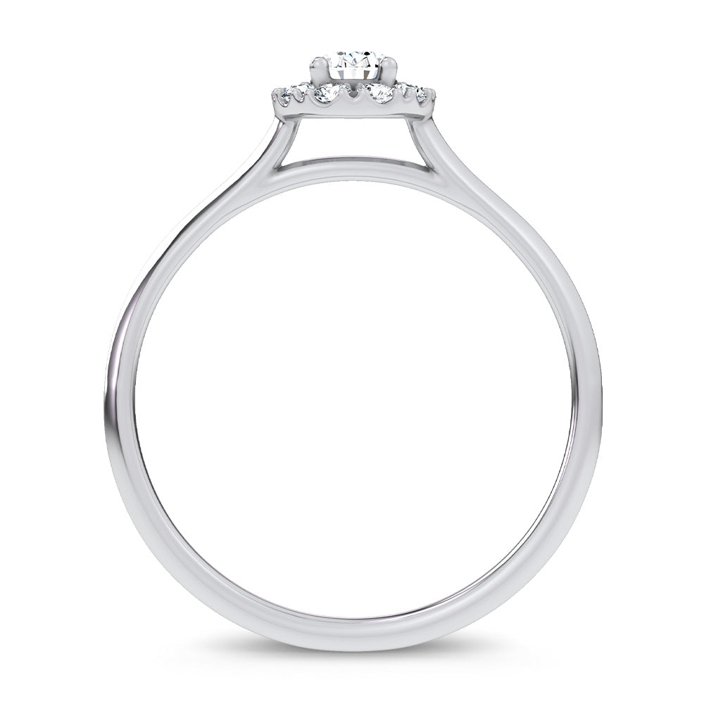 14K 0.33CT Certified Lab Grown Promise Ring 70136