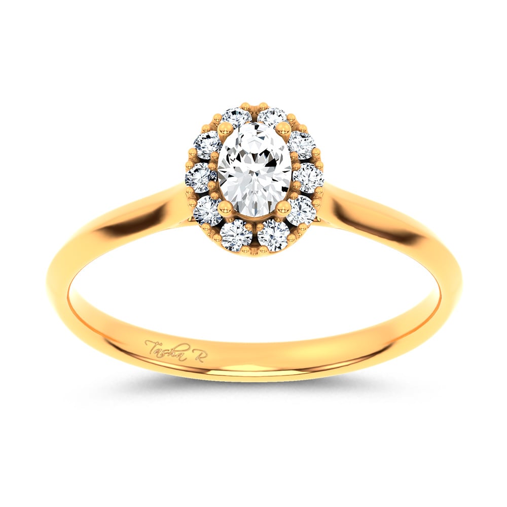 14K 0.33CT Certified Lab Grown Promise Ring 70137