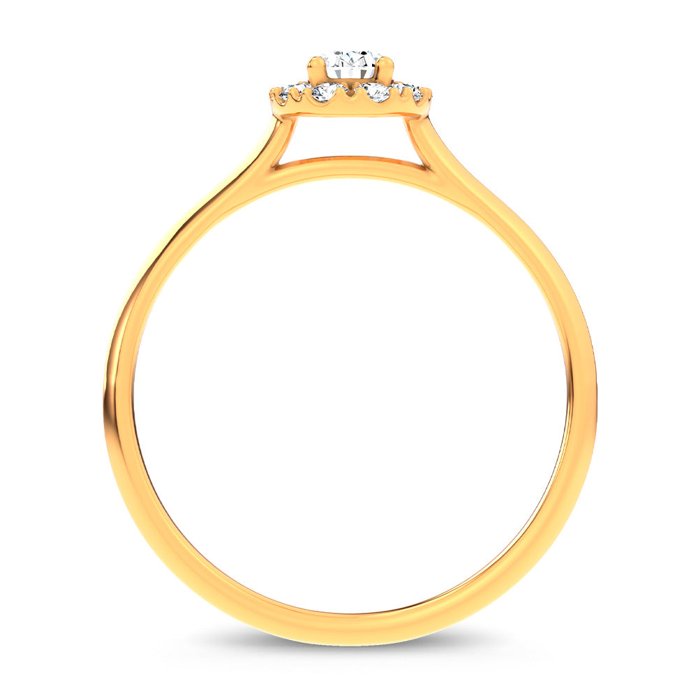 14K 0.33CT Certified Lab Grown Promise Ring 70137