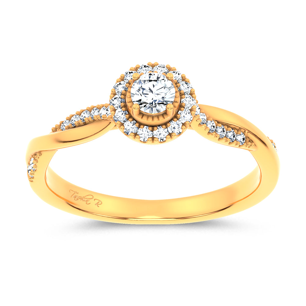 14K 0.33CT Certified Lab Grown Ring 70143