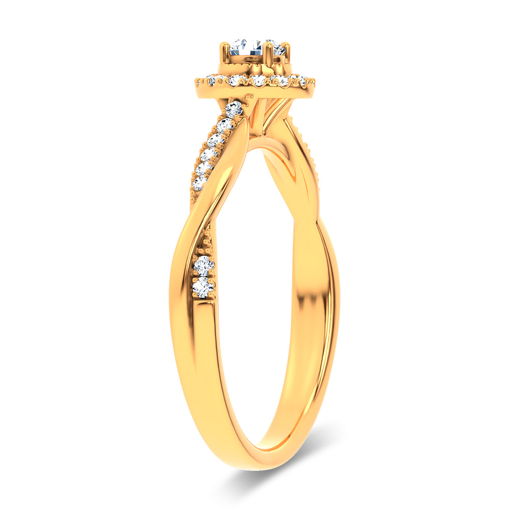 14K 0.33CT Certified Lab Grown Ring 70143