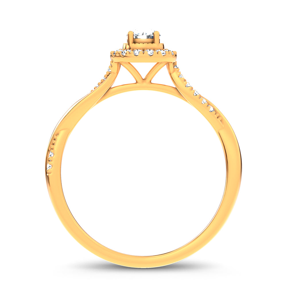 14K 0.33CT Certified Lab Grown Ring 70143