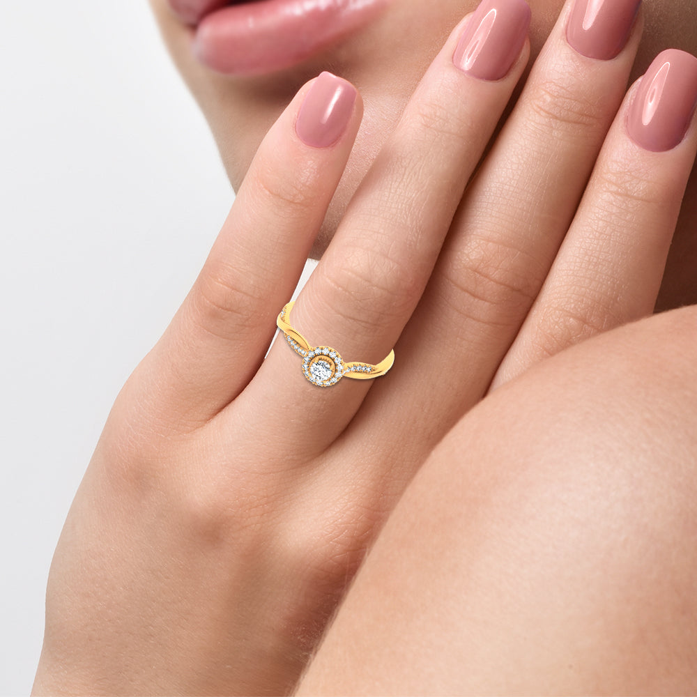 14K 0.33CT Certified Lab Grown Ring 70143