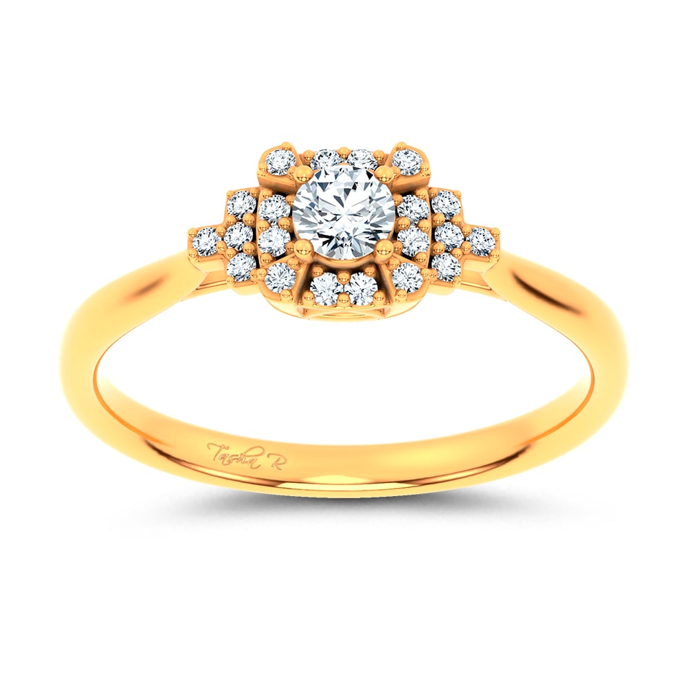 14K 0.25CT Certified Lab Grown Ring 70145
