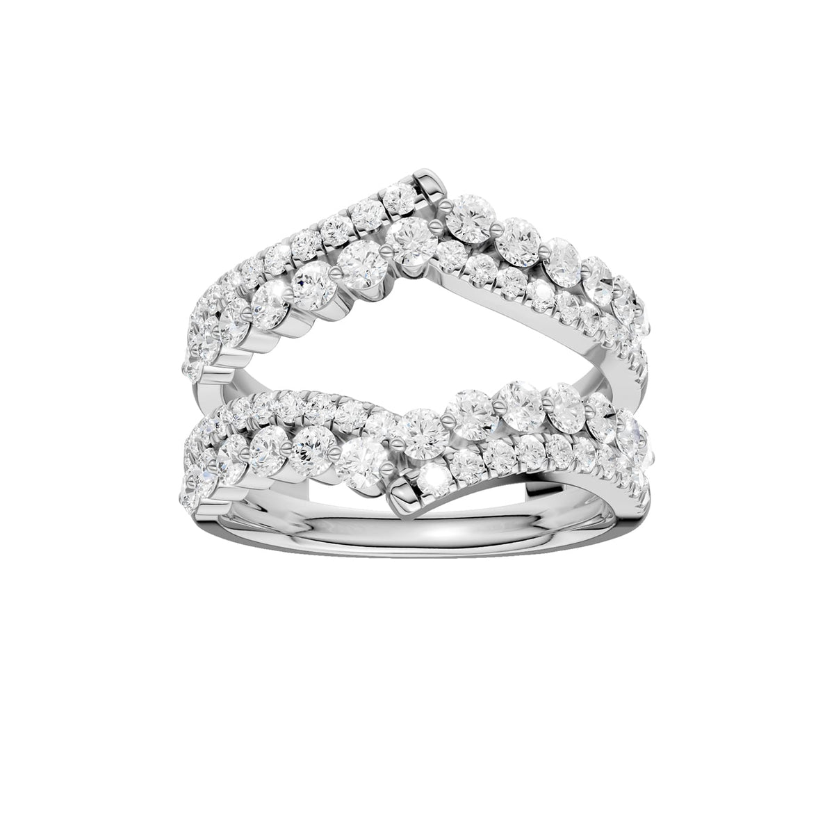 14K 1.00CT Certified Lab Grown Diamond Ring Guard 70460