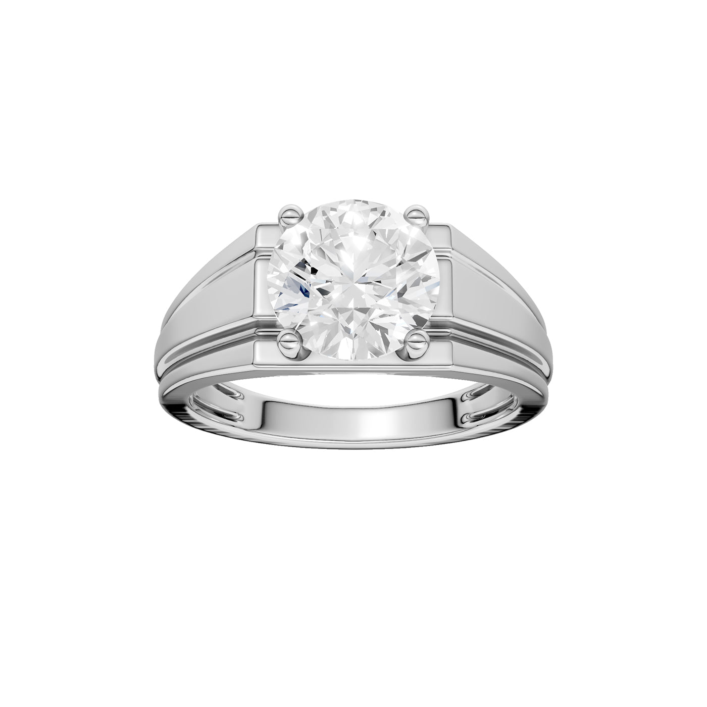14K 3.00CT Certified Lab Grown Diamond Mens Ring 70468