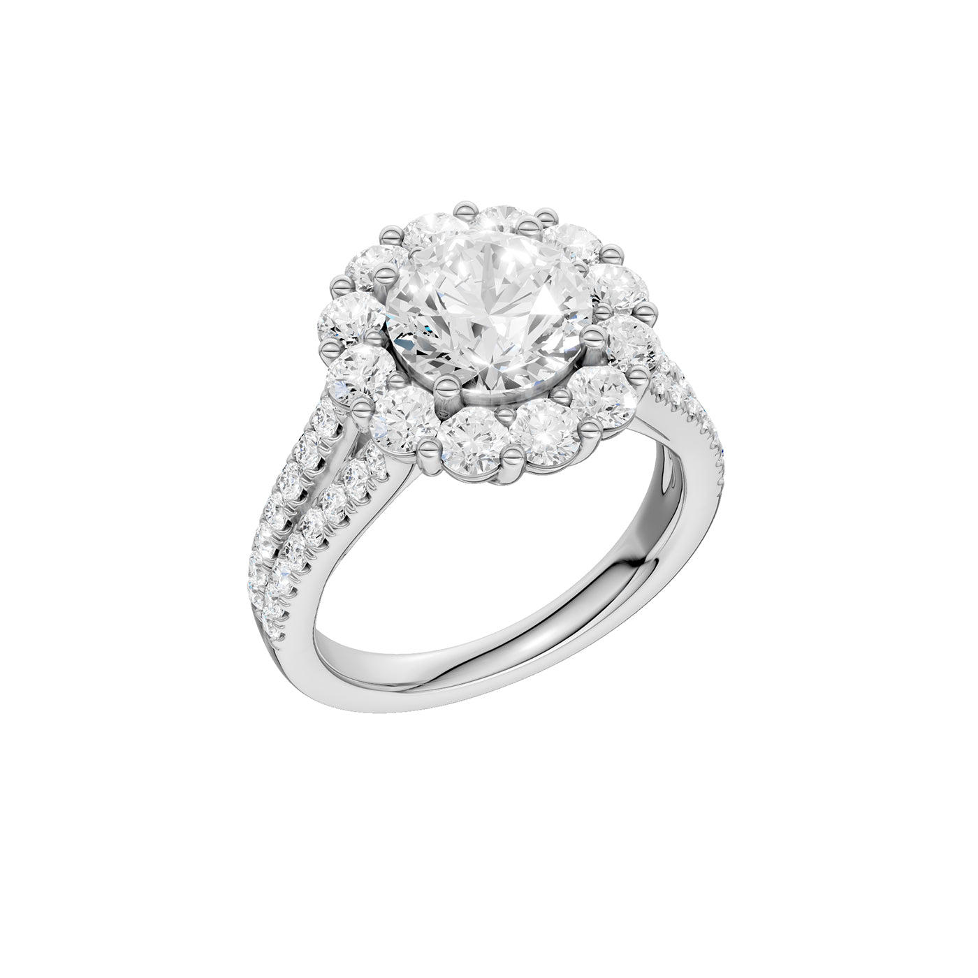 14K 3.25CT Certified Lab Grown Diamond Ring 70478