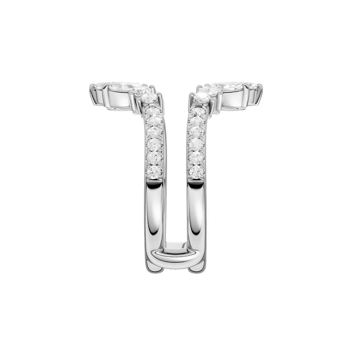 14K 1.00CT Certified Lab Grown Diamond Ring Guard 70484