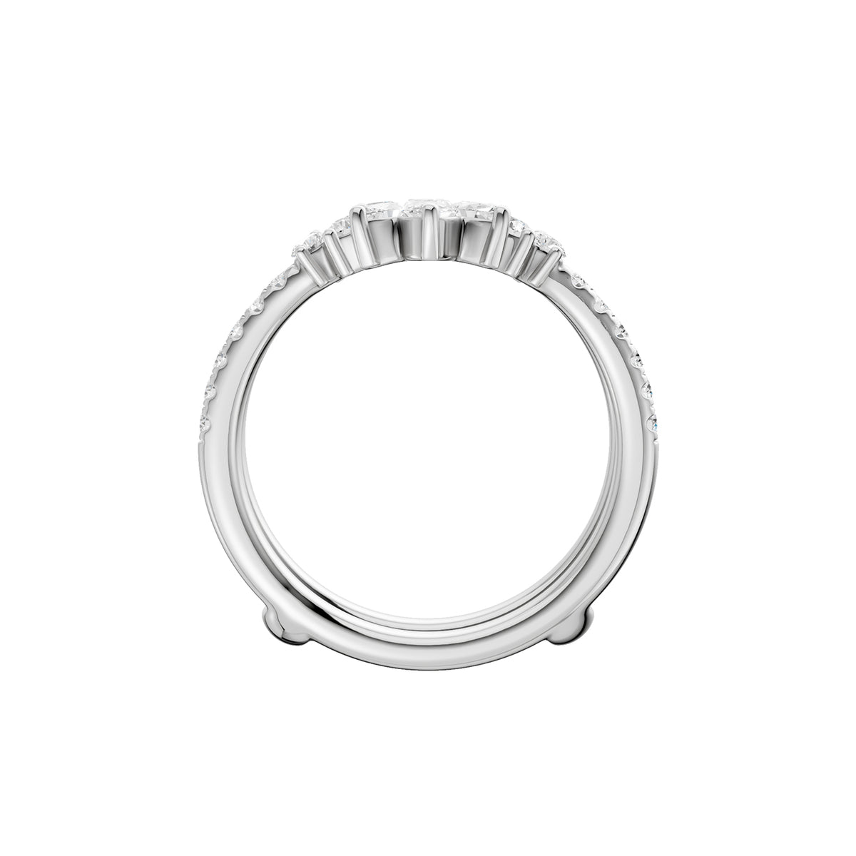 14K 1.00CT Certified Lab Grown Diamond Ring Guard 70484