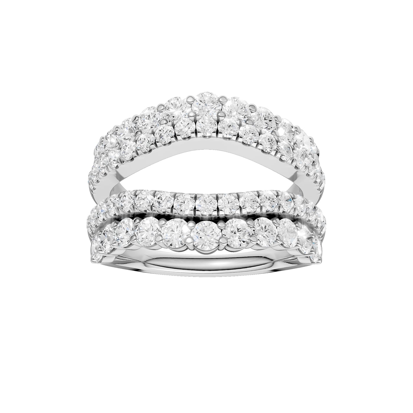 14K 2.00CT Certified Lab Grown Diamond Ring Guard 70490