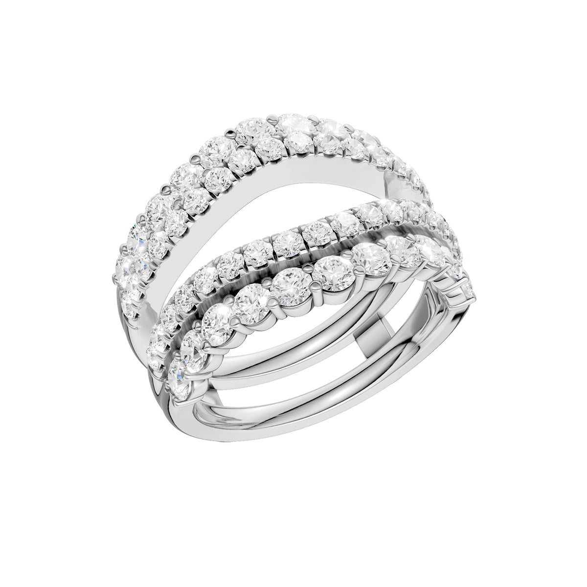 14K 2.00CT Certified Lab Grown Diamond Ring Guard 70490