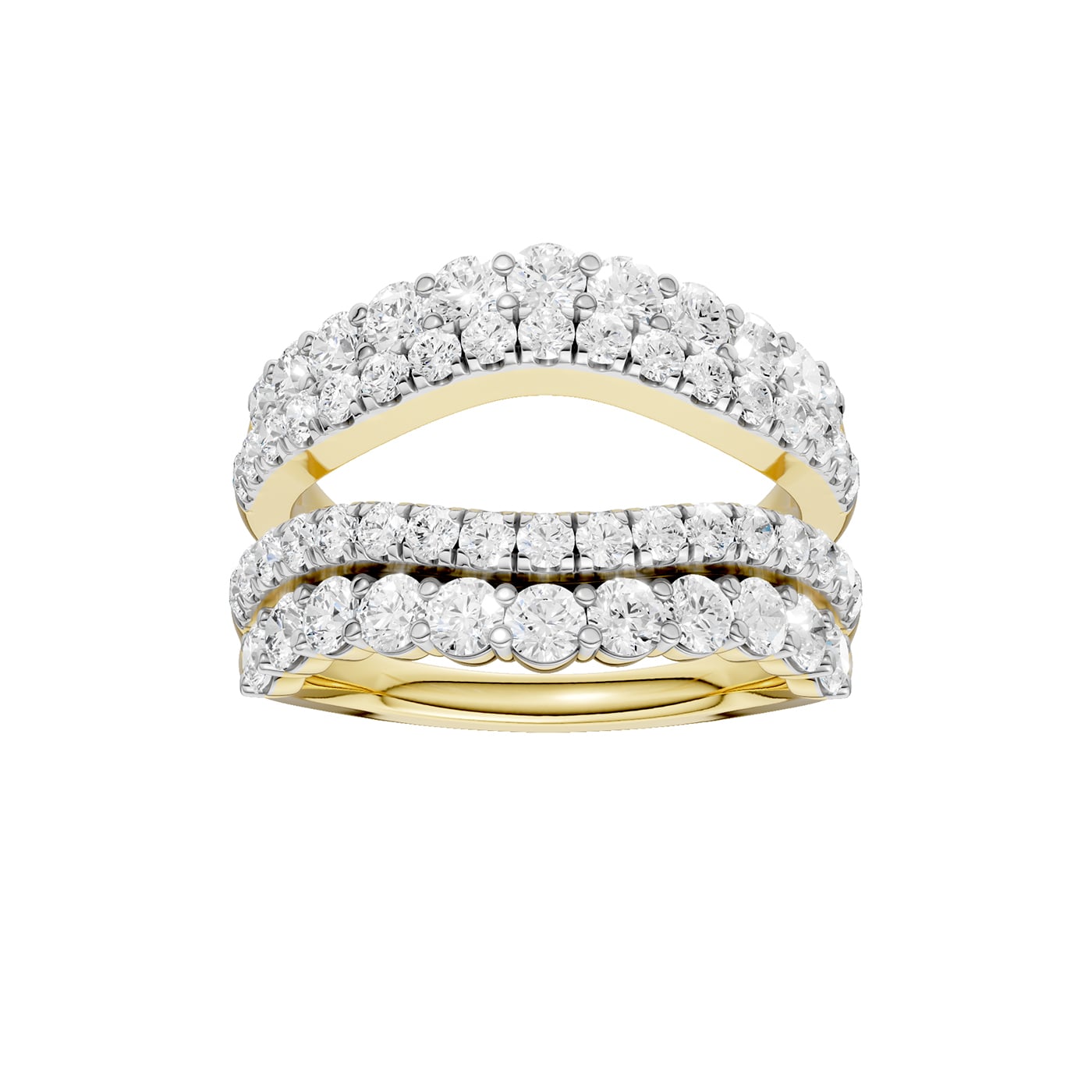 14K 2.00CT Certified Lab Grown Diamond Ring Guard 70491