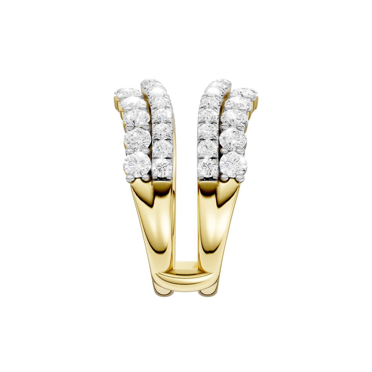 14K 2.00CT Certified Lab Grown Diamond Ring Guard 70491