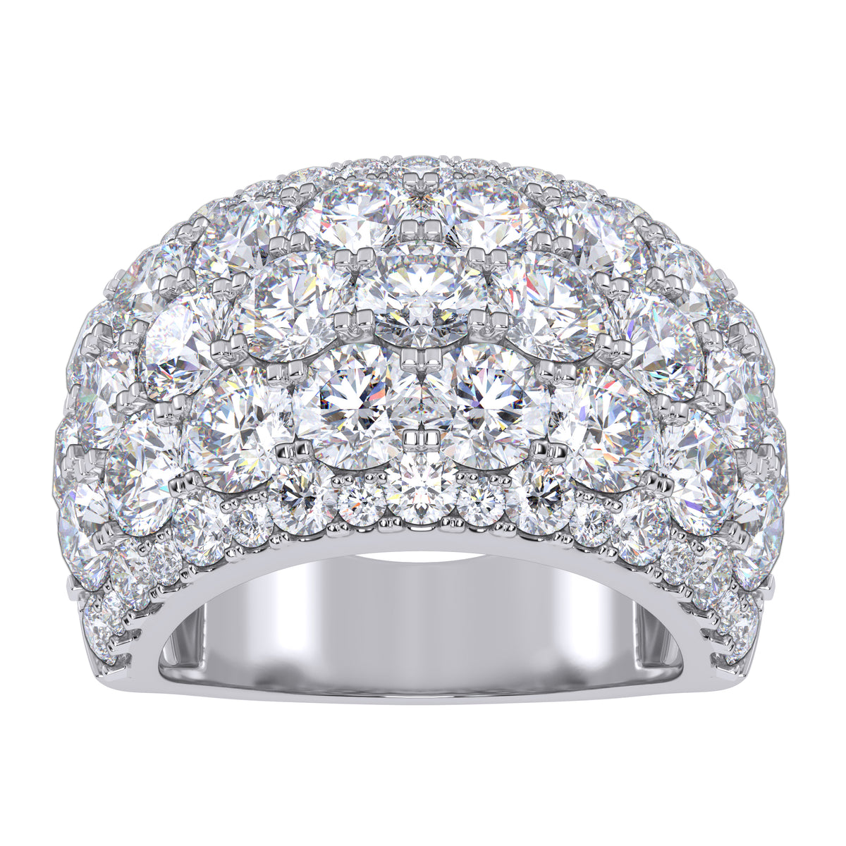 14K 6.00CT Certified Lab Grown Fancy Band 70824