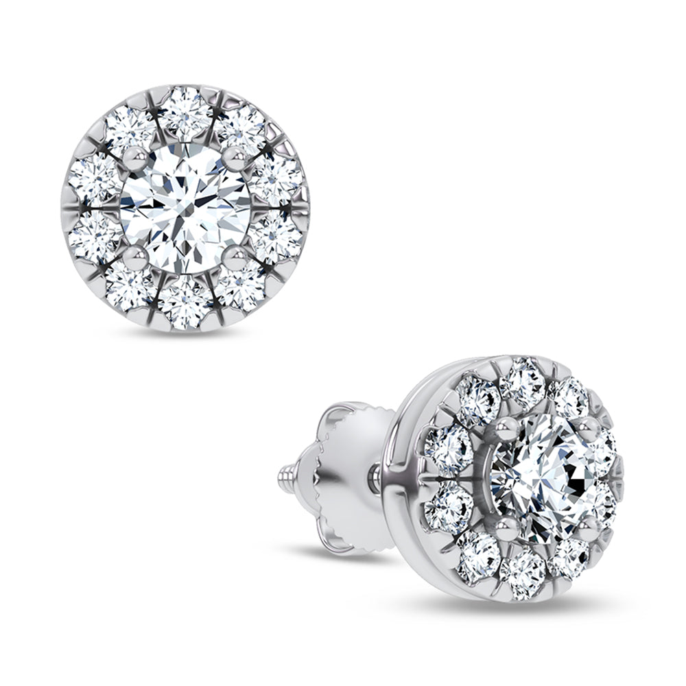 14K 0.50CT Certified Lab Grown Earrings 70936
