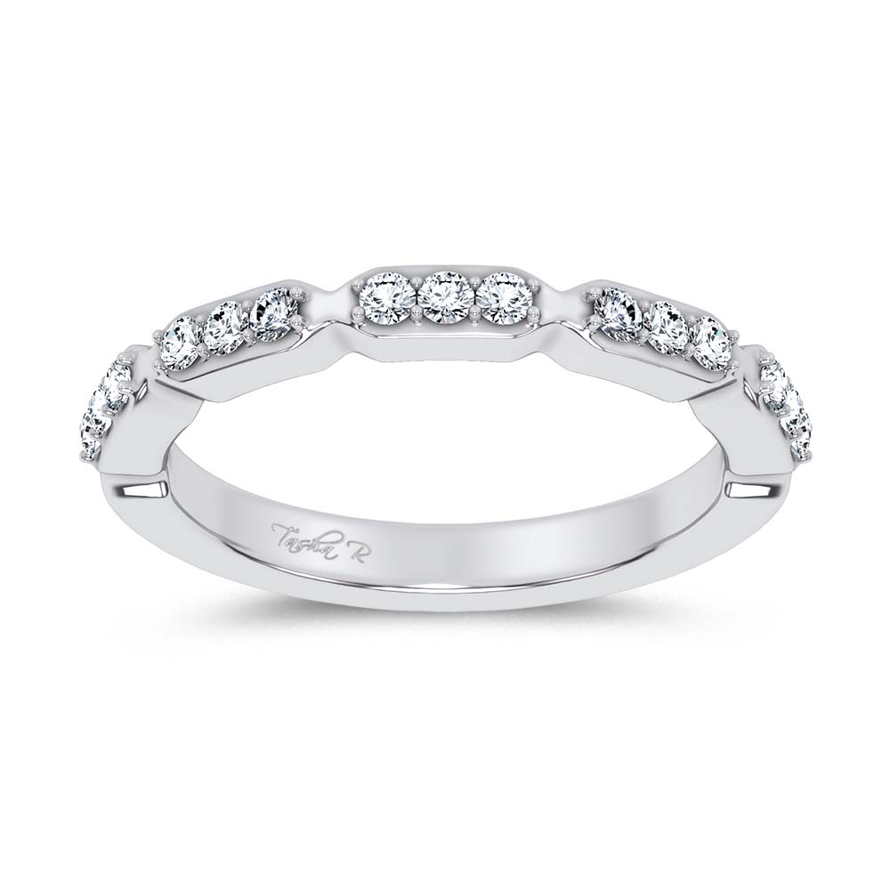 14K 0.25CT Certified Lab Grown Fancy Band 71003
